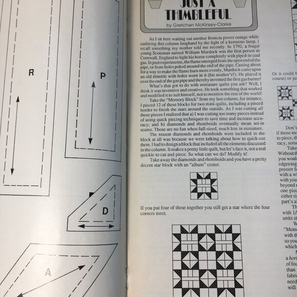 Traditional Quiltworks No. 6 Magazine Feb/March 1990 21 Full-Size Patterns - Picture 5 of 6